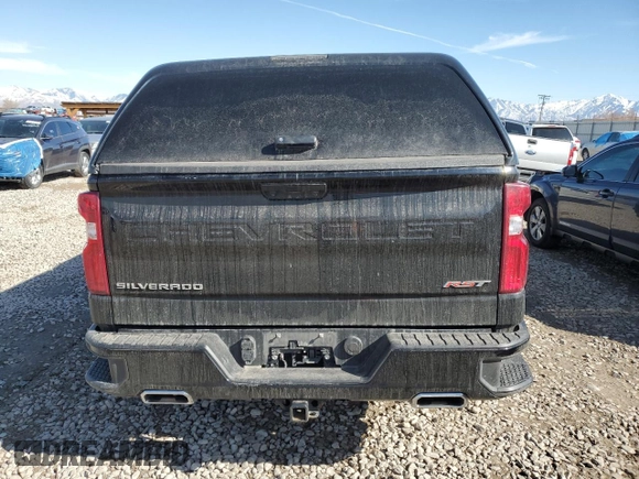 2022 Chevrolet Silverado 1500 RST with VIN 1GCUDEED5NZ630064, listed as a Copart auction lot 46507695 with 0 mi miles and Salvage Title. Bid and sale history available at carsss.com. Image 6.