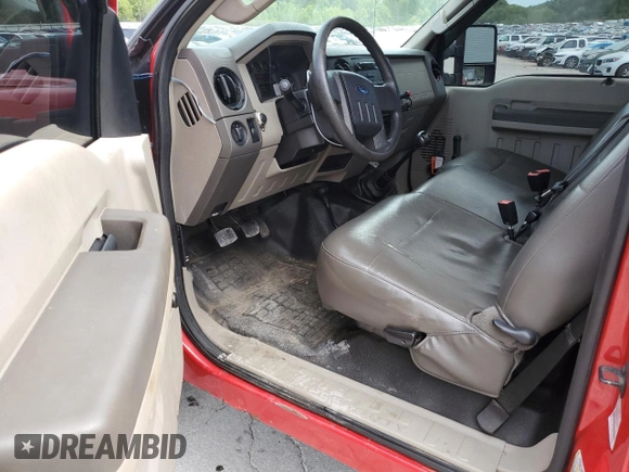 2010 Ford F-250 XL with VIN 1FTNF2B58AEA35902, listed as a Copart auction lot 66661294 with 134,687 mi miles and Salvage title. Bid and sale history available at DreamBid. Image 8.