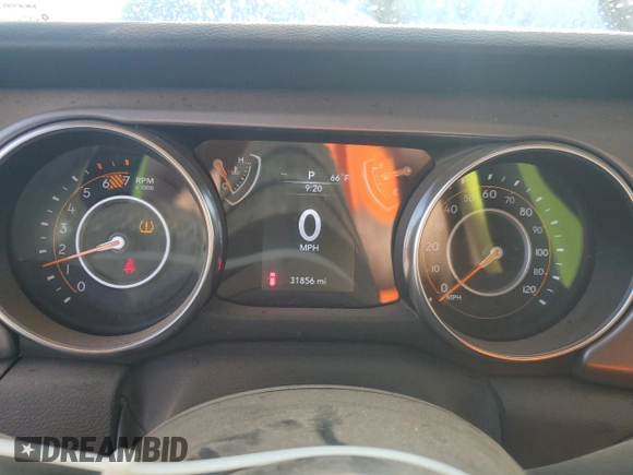 2023 Jeep Wrangler Sport S with VIN 1C4HJXDN3PW503284, listed as a Copart auction lot 51539255 with 31,856 mi miles and Salvage title. Bid and sale history available at DreamBid. Image 9.