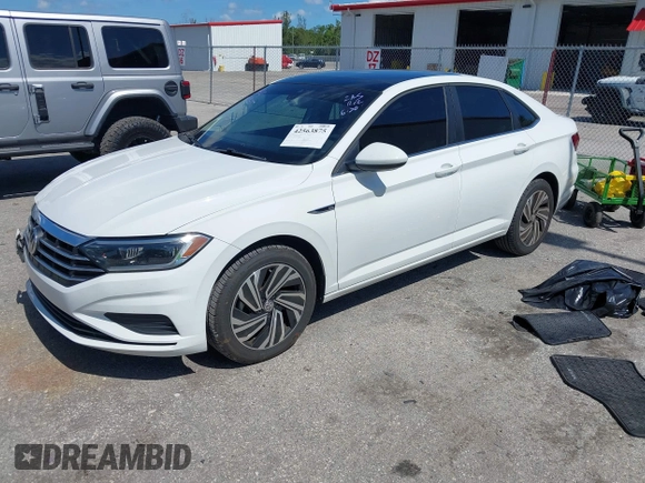 2021 Volkswagen Jetta SEL with VIN 3VWE57BU2MM047028, listed as a IAAI auction lot 42563875 with 56,695 mi miles and . Bid and sale history available at DreamBid. Image 17.
