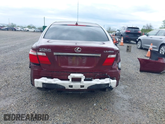 2007 Lexus LS 460 with VIN JTHBL46F775003346, listed as a IAAI auction lot 42170792 with 98,626 mi miles. Bid and sale history available at carsss.com. Image 17.