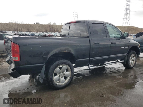 2005 Dodge 1500 SLT with VIN 1D7HU18D65S146263, listed as a Copart auction lot 52036505 with Not Provided miles and Salvage Title. Bid and sale history available at carsss.com. Image 3.