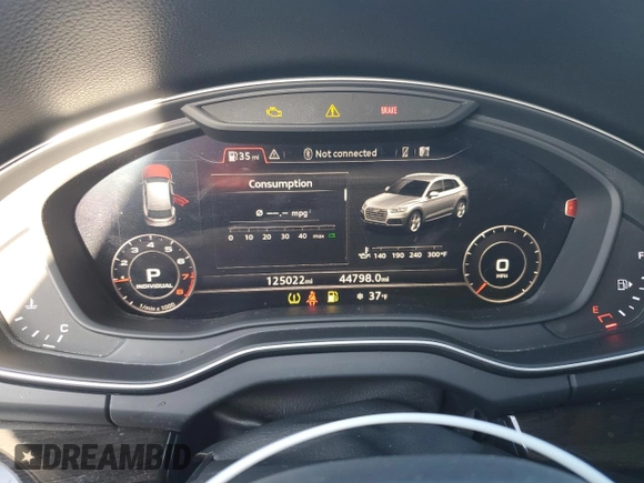 2018 Audi Q5 Premium Plus with VIN WA1BNAFY5J2057257, listed as a Copart auction lot 51499595 with 125,022 mi miles and Clean Title. Bid and sale history available at carsss.com. Image 9.