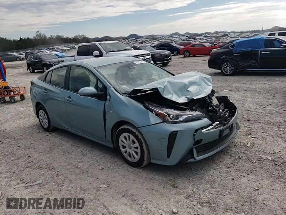 2022 Toyota Prius L Eco with VIN JTDKAMFU0N3183039, listed as a Copart auction lot 50710775 with 49,667 mi miles and Salvage Title. Bid and sale history available at DreamBid. Image 12.