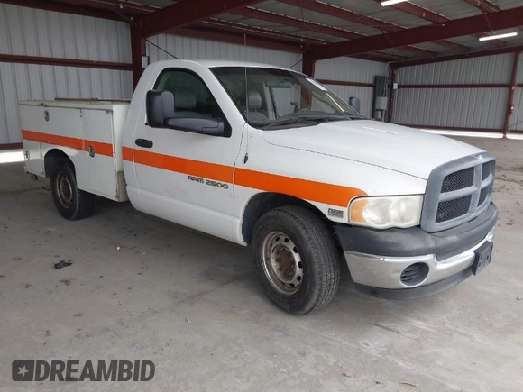 2005 Dodge 2500 SLT with VIN 3D7KR26D05G857075, listed as a IAAI auction lot 41780448 with 381,865 mi miles and . Bid and sale history available at DreamBid. Image 1.