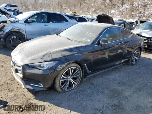 2017 Infiniti Q60 Premium with VIN JN1CV7EL4HM321038, listed as a Copart auction lot 88424225 with 101,233 mi miles and Salvage title. Bid and sale history available at DreamBid. Image 1.