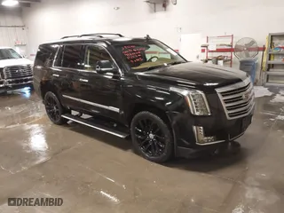 2015 Cadillac Escalade Platinum with VIN 1GYS4PKJ9FR745825, listed as a IAAI auction lot 41201715 with 133,363 mi miles. Bid and sale history available at carsss.com. Image 1.