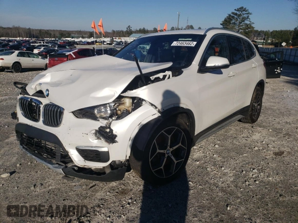2018 BMW X1 xDrive28i with VIN WBXHT3C38J3H32416, listed as a Copart auction lot 72463462 with 46,434 mi miles. Bid and sale history available at carsss.com. Image 1.