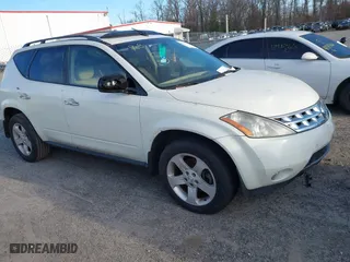 2004 Nissan Murano SE with VIN JN8AZ08W64W323687, listed as a IAAI auction lot 41714333 with 1 mi miles. Bid and sale history available at carsss.com. Image 1.
