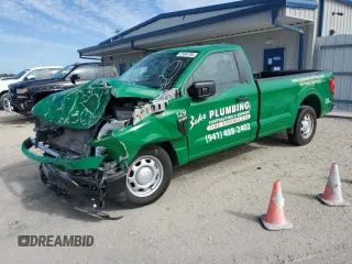 2022 Ford F-150 XL with VIN 1FTMF1CB3NKE30863, listed as a Copart auction lot 41484705 with 26,956 mi miles and Salvage Title. Bid and sale history available at carsss.com. Image 1.