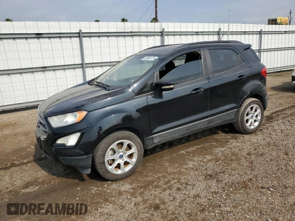 2019 Ford EcoSport SE z VIN MAJ3S2GE8KC267317, wystawiony jako Copart lot #53885175 z przebiegiem 51 737 mil mil oraz Szkody całkowita. Historia ofert i sprzedaży dostępna na DreamBid. Obrazek 1.