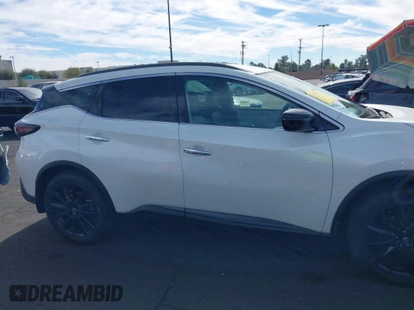 2023 Nissan Murano SV with VIN 5N1AZ2BJXPC110599, listed as a IAAI auction lot 41488995 with 7,412 mi miles. Bid and sale history available at carsss.com. Image 14.