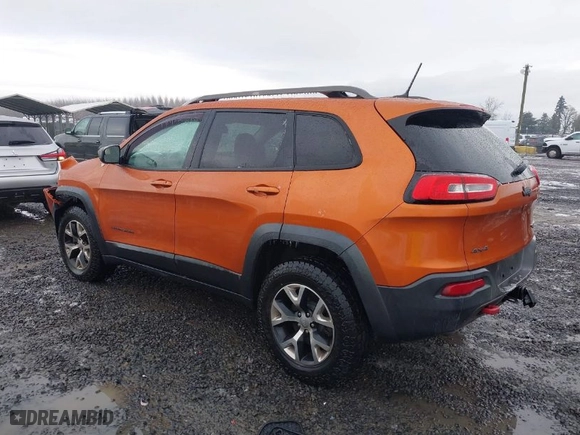 2015 Jeep Cherokee Trailhawk with VIN 1C4PJMBS5FW502185, listed as a IAAI auction lot 41535588 with 81,361 mi miles. Bid and sale history available at carsss.com. Image 3.