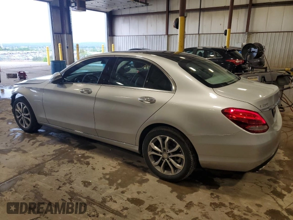 2016 Mercedes-Benz C 300 Luxury with VIN 55SWF4KB0GU101564, listed as a Copart auction lot 55955775 with 122,777 mi miles and Salvage Title. Bid and sale history available at DreamBid. Image 2.