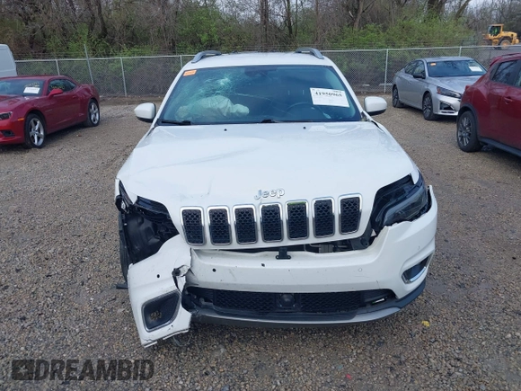 2019 Jeep Cherokee Limited with VIN 1C4PJLDB9KD469835, listed as a IAAI auction lot 41950965 with 80,576 mi miles. Bid and sale history available at carsss.com. Image 13.