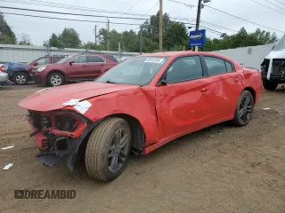 2019 Dodge Charger SXT with VIN 2C3CDXJG7KH671433, listed as a Copart auction lot 63519763 with 54,140 mi miles and Salvage Title. Bid and sale history available at DreamBid. Image 1.