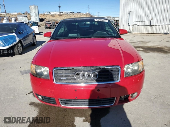 2006 Audi A4 3.0L with VIN WAUDT48H36K009067, listed as a Copart auction lot 89133035 with 173,761 mi miles and Salvage Title. Bid and sale history available at carsss.com. Image 5.