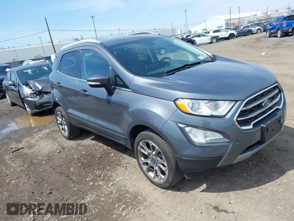 2019 Ford EcoSport Titanium with VIN MAJ6S3KLXKC271197, listed as a IAAI auction lot 42093623 with 79,199 mi miles and . Bid and sale history available at DreamBid. Image 1.