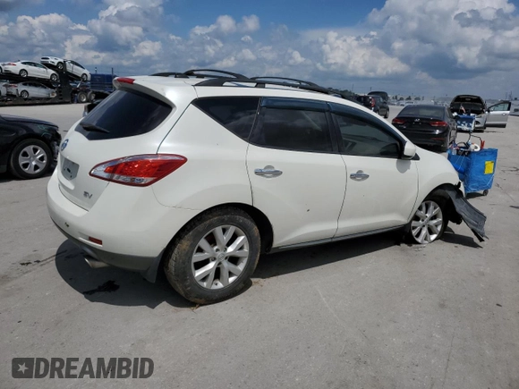 2013 Nissan Murano SV z VIN JN8AZ1MUXDW213171, wystawiony jako Copart lot #56042265 z przebiegiem 118 278 mil mil oraz Szkoda całkowita • Salvage title. Historia ofert i sprzedaży dostępna na DreamBid. Obrazek 3.