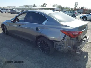 2018 Infiniti Q50 Sport with VIN JN1EV7AP5JM366187, listed as a IAAI auction lot 40753223 with 104,765 mi miles and . Bid and sale history available at carsss.com. Image 3.