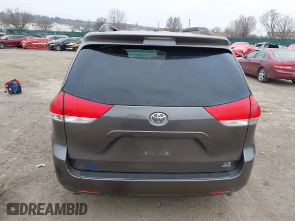 2012 Toyota Sienna LE with VIN 5TDJK3DCXCS047056, listed as a IAAI auction lot 41780756 with 179,624 mi miles. Bid and sale history available at carsss.com. Image 17.