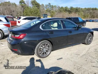 2020 BMW 3 Series 330i xDrive with VIN 3MW5R7J06L8B33548, listed as a Copart auction lot 47191195 with 40,222 mi miles and Salvage Title. Bid and sale history available at carsss.com. Image 3.