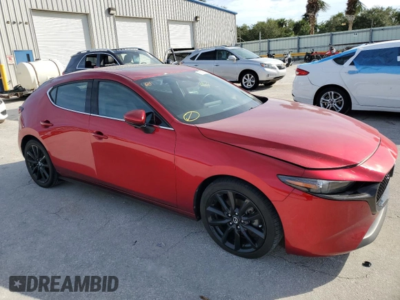 2019 Mazda Mazda3 Hatchback w/Premium Pkg with VIN JM1BPBNM9K1126723, listed as a Copart auction lot 75910314 with 15,366 mi miles and Non Repairable. Bid and sale history available at carsss.com. Image 4.