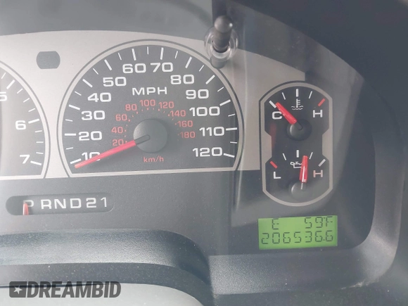 2008 Ford F-150 XLT with VIN 1FTPW14V08FB43631, listed as a IAAI auction lot 42182166 with 206,536 mi miles and . Bid and sale history available at DreamBid. Image 7.