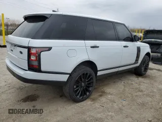 2017 Land Rover Range Rover with VIN SALGS5FE0HA347089, listed as a Copart auction lot 52386705 with 66,835 mi miles and Salvage title. Bid and sale history available at DreamBid. Image 3.