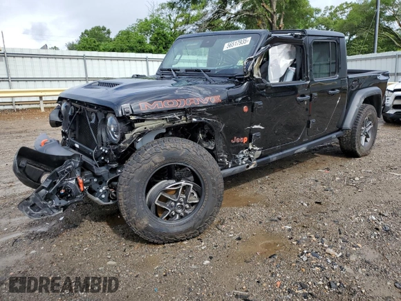 2024 Jeep Gladiator Mojave X with VIN 1C6JJTEG3RL116367, listed as a Copart auction lot 56517935 with 8,926 mi miles and Salvage title. Bid and sale history available at DreamBid. Image 1.