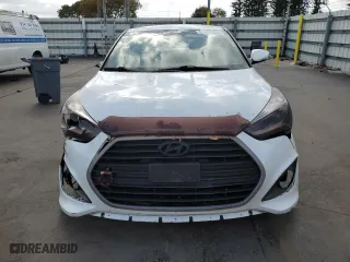 2016 Hyundai Veloster Turbo with VIN KMHTC6AE4GU286127, listed as a Copart auction lot 51577305 with 91,348 mi miles and Salvage Title. Bid and sale history available at carsss.com. Image 5.