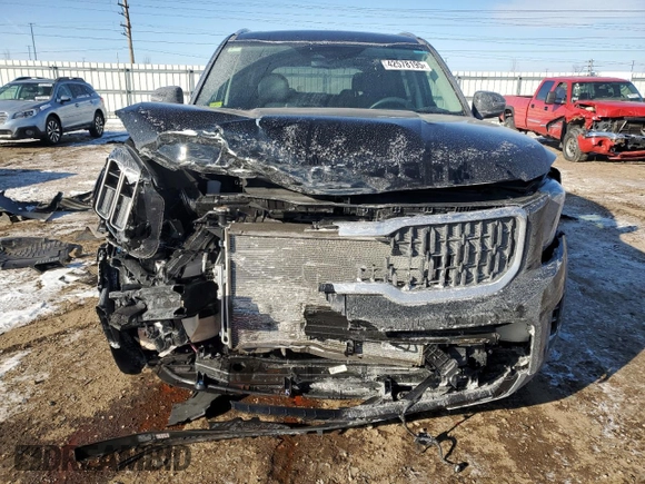 2024 Kia Telluride EX with VIN 5XYP3DGC2RG547470, listed as a Copart auction lot 42578195 with 7,193 mi miles and Salvage Title. Bid and sale history available at carsss.com. Image 5.