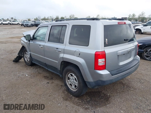 2016 Jeep Patriot Sport with VIN 1C4NJPBB6GD748930, listed as a IAAI auction lot 41881670 with 134,632 mi miles and . Bid and sale history available at carsss.com. Image 3.