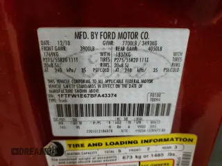 2011 Ford F-150 Lariat with VIN 1FTFW1E67BFA43374, listed as a Copart auction lot 42424915 with 98,562 mi miles and Salvage Title. Bid and sale history available at carsss.com. Image 14.