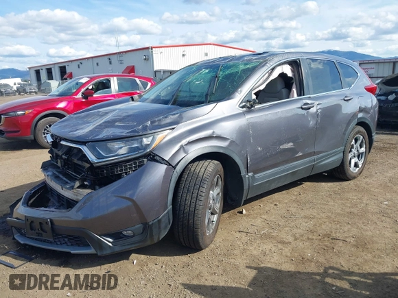 2018 Honda CR-V EX with VIN 2HKRW2H51JH664135, listed as a IAAI auction lot 42015075 with 94,996 mi miles. Bid and sale history available at carsss.com. Image 16.