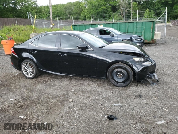 2015 Lexus IS 250 with VIN JTHCF1D29F5015698, listed as a Copart auction lot 58355495 with 127,007 mi miles and Salvage title. Bid and sale history available at DreamBid. Image 4.