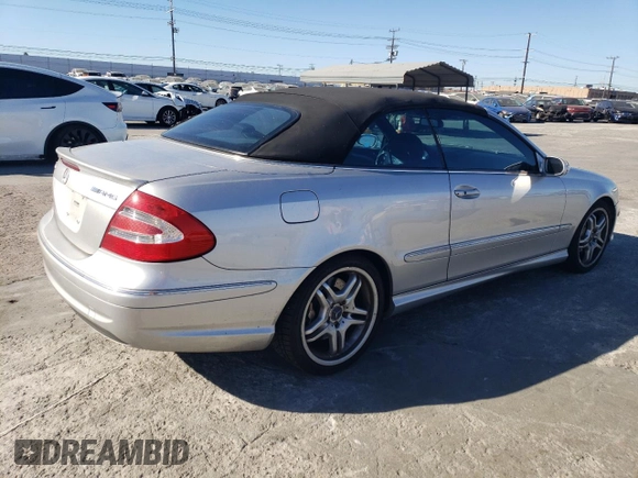 2005 Mercedes-Benz CLK-Class AMG with VIN WDBTK76G65T038017, listed as a Copart auction lot 84967084 with 121,163 mi miles and Clean Title. Bid and sale history available at carsss.com. Image 3.