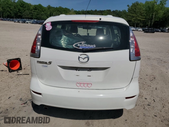 2010 Mazda 5 Sport z VIN JM1CR2W38A0361638, wystawiony jako Copart lot #54354115 z przebiegiem 73 981 mil mil oraz Szkoda całkowita • Salvage title. Historia ofert i sprzedaży dostępna na DreamBid. Obrazek 6.
