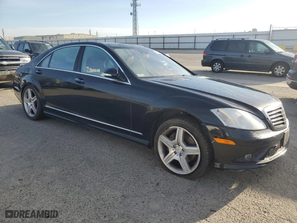 2009 Mercedes-Benz S-Class 5.5L V8 with VIN WDDNG71X79A245980, listed as a Copart auction lot 48012025 with 128,222 mi miles and Salvage Title. Bid and sale history available at carsss.com. Image 4.
