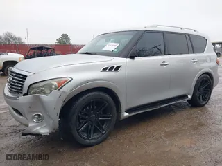 2011 Infiniti QX56 7-passenger with VIN JN8AZ2NFXB9502522, listed as a IAAI auction lot 41420158 with 171,806 mi miles. Bid and sale history available at carsss.com. Image 18.