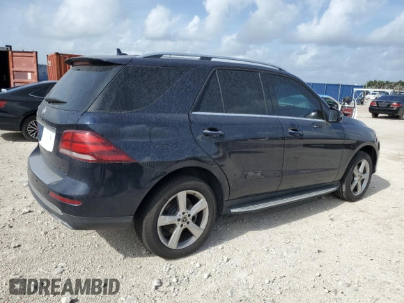 2017 Mercedes-Benz GLE 350 with VIN 4JGDA5JB4HA909503, listed as a Copart auction lot 60791885 with 108,610 mi miles and Salvage title. Bid and sale history available at DreamBid. Image 3.