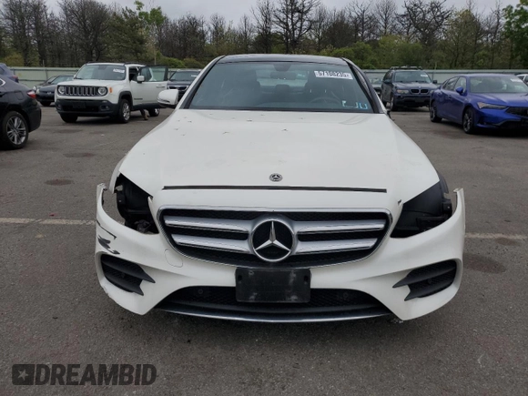 2018 Mercedes-Benz E 300 with VIN WDDZF4KB5JA383656, listed as a Copart auction lot 57108235 with 12,693 mi miles and Salvage title. Bid and sale history available at DreamBid. Image 5.