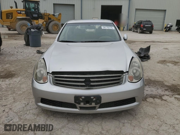 2005 Infiniti G35 with VIN JNKCV51F75M315293, listed as a Copart auction lot 54776775 with Not Provided miles and Clean Title. Bid and sale history available at carsss.com. Image 5.