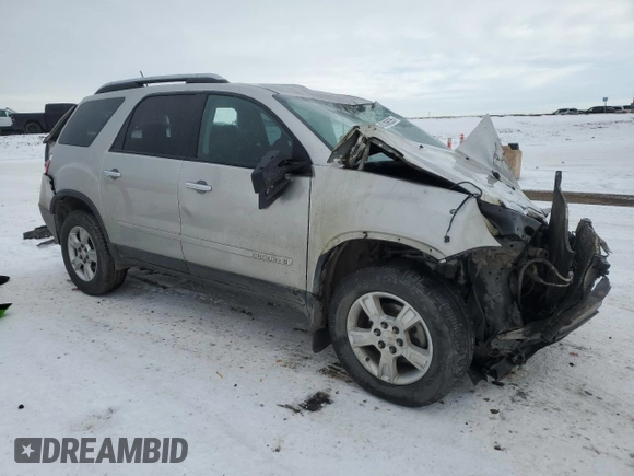 2008 GMC Acadia SLE1 z VIN 1GKER13768J153129, wystawiony jako Copart lot #46339635 z przebiegiem Nie podano mil oraz Szkoda całkowita • Salvage title. Historia ofert i sprzedaży dostępna na DreamBid. Obrazek 4.
