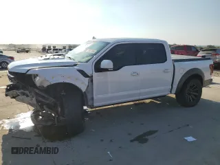 2020 Ford F-150 Raptor with VIN 1FTFW1RGXLFB33543, listed as a Copart auction lot 68575044 with 50,327 mi miles and Salvage Title. Bid and sale history available at carsss.com. Image 1.