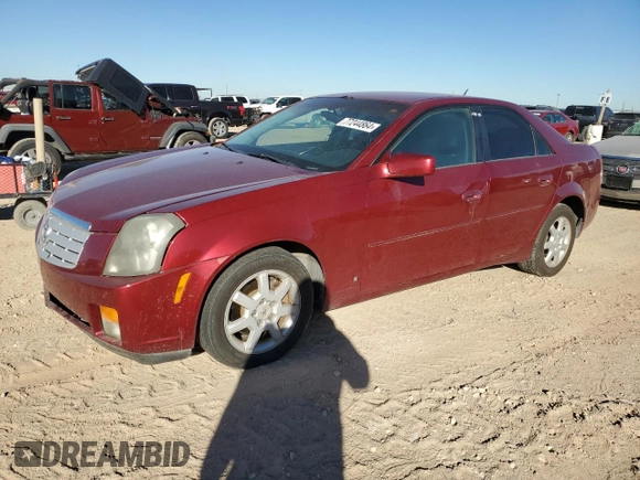 2007 Cadillac CTS with VIN 1G6DM57T570101857, listed as a Copart auction lot 77244864 with 117,564 mi miles and Clean Title. Bid and sale history available at carsss.com. Image 1.