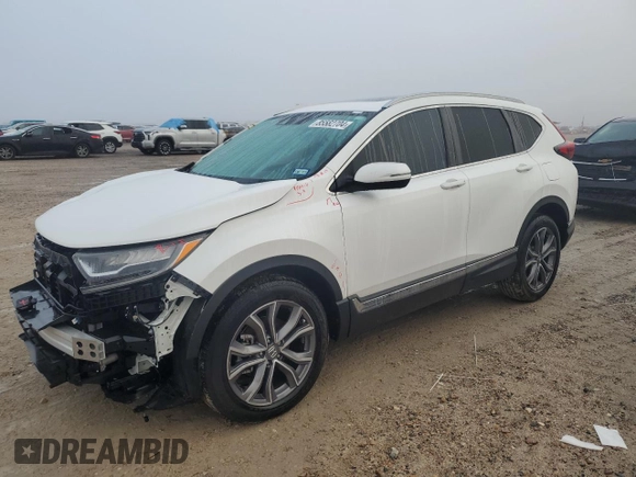2021 Honda CR-V Touring with VIN 2HKRW1H95MH419016, listed as a Copart auction lot 85582704 with 24,079 mi miles and Salvage Title. Bid and sale history available at carsss.com. Image 1.