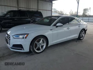 2018 Audi A5 Sportback Premium Plus with VIN WAUENCF54JA081721, listed as a Copart auction lot 46448265 with 32,492 mi miles and Salvage Title. Bid and sale history available at carsss.com. Image 1.