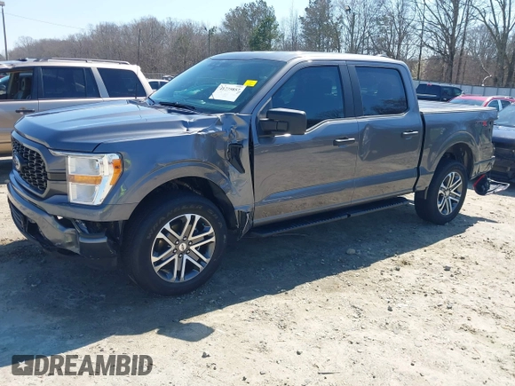 2021 Ford F-150 XL with VIN 1FTFW1E57MFB45980, listed as a IAAI auction lot 41775857 with 103,963 mi miles. Bid and sale history available at carsss.com. Image 6.
