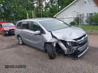 2020 Honda Odyssey EX with VIN 5FNRL6H55LB056006, listed as a IAAI auction lot 42310727 with 130,283 mi miles and . Bid and sale history available at DreamBid. Image 1.